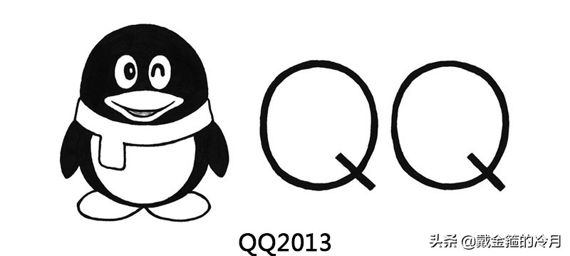 22年的QQ，logo整体变化六次